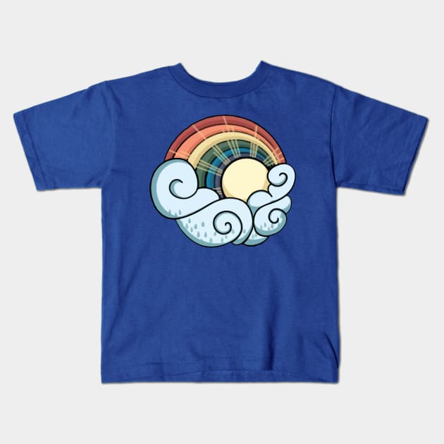 Sunshine and rainbows 2 Kids T-Shirt by kiddolovie